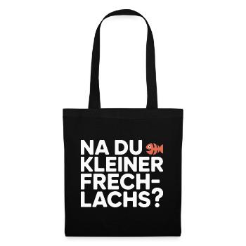 Na Du Kleiner Frechlachs Gamer Lachs Meme Zocker - Stoffbeutel - Schwarz - Vorne