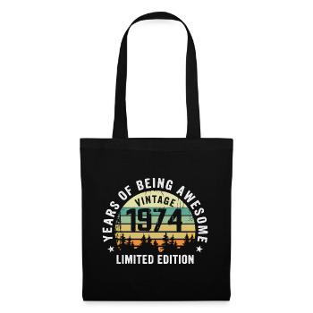 Legendary since 1974, Vintage Edition 1974 Retro - Tote Bag - black - Front