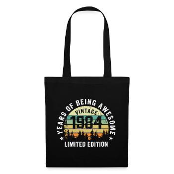 Legendary since 1984, Vintage Edition 1984 Retro - Tote Bag - black - Front
