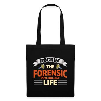 Rockin La vie en psychologie médico-légale - Sac en tissu - noir - Devant