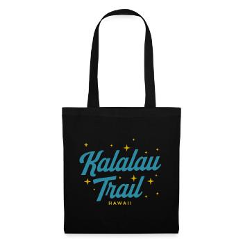 Sentier Kalalau Hawaï Écriture et Stars - Sac en tissu - noir - Devant
