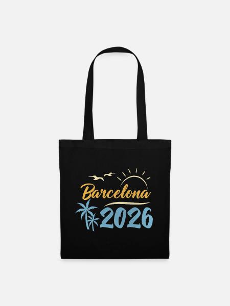 Barcelona 2026 - Stoffbeutel - Schwarz
