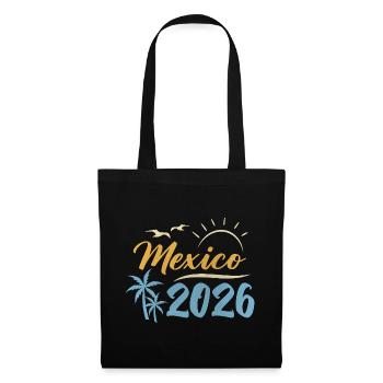 Mexique 2026 - Sac en tissu - noir - Devant