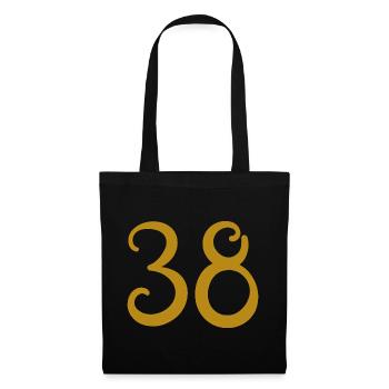 38 - Stoffbeutel - Schwarz - Vorne