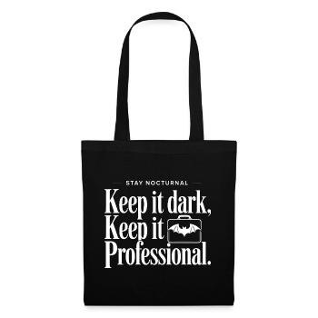 Déclaration professionnelle nocturne - Sac en tissu - noir - Devant