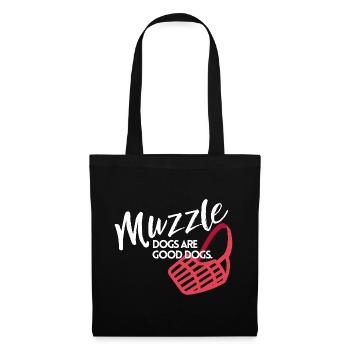 Muzzle dogs are good dogs - Tote Bag - black - Front