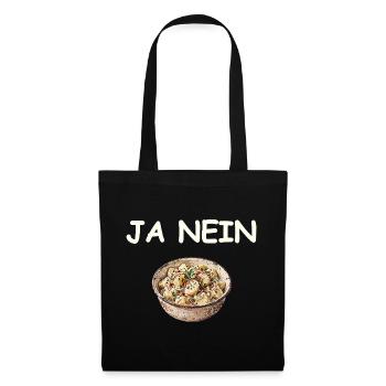 Ja Nein Kartoffelsalat - Stoffbeutel - Schwarz - Vorne