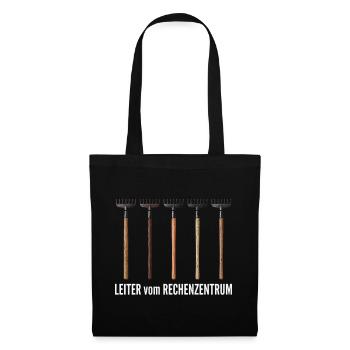 Rechenzentrum Leiter Rake - Stoffbeutel - Schwarz - Vorne