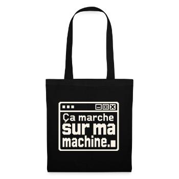 Développeur, ça marche sur ma machine - Sac en tissu - noir - Devant
