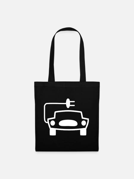 Elektrische Autos - Stoffbeutel - Schwarz