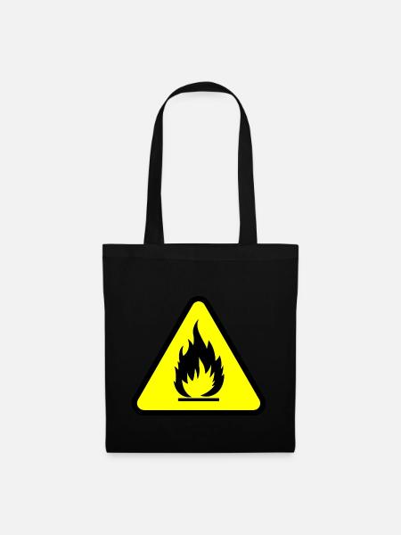 FIRE SHIRT - Stoffbeutel - Schwarz