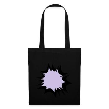 Comic speech bubble explosion - Tote Bag - black - Front