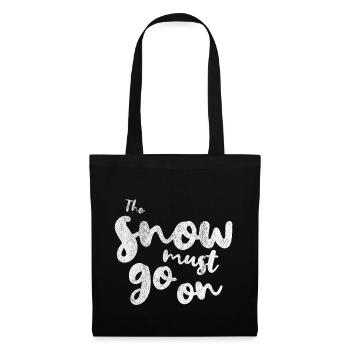 Hiver snowboard skier skier La neige doit continuer - Sac en tissu - noir - Devant