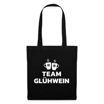 Team Glühwein - Stoffbeutel - Schwarz - Vorne