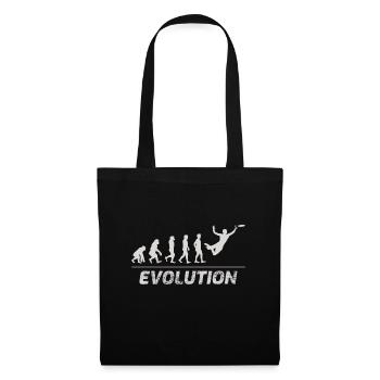 Ultimatives Frisbee Evolution Disc Sports Lustiges Geschenk - Stoffbeutel - Schwarz - Vorne