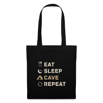 Caving Spelunking Cave Explorer Spelunker Gift - Tote Bag - black - Front