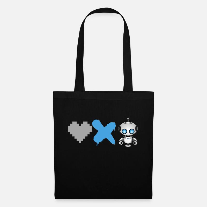 Love Death robot - Stoffbeutel - Schwarz