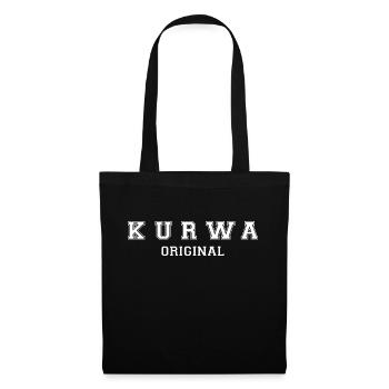 Kurwa Original Polen Polnisch - Stoffbeutel - Schwarz - Vorne