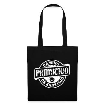 Camino Primitivo Pilgrim's Stamp | Santiago - Tote Bag - black - Front