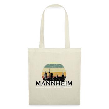 Lustig Mannheim Retro - Stoffbeutel - Natur - Vorne