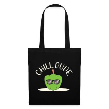 cool funny paprika sweet sunglasses chill kawaii - Tote Bag - black - Front