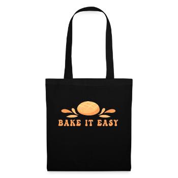 Brot backen Brotbäcker Backen Sauerteig - Stoffbeutel - Schwarz - Vorne