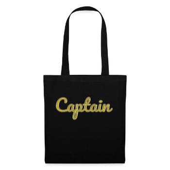 Captain - Stoffbeutel - Schwarz - Vorne