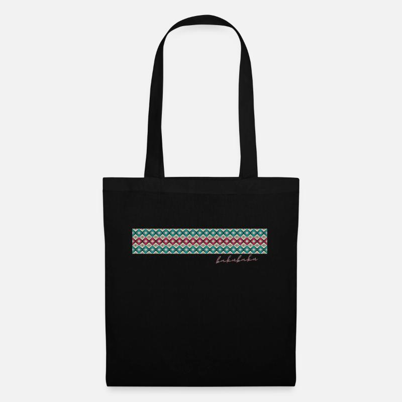 Afrikanische Ethno-Design-Kleidung - BAKUBAKU - Stoffbeutel - Schwarz