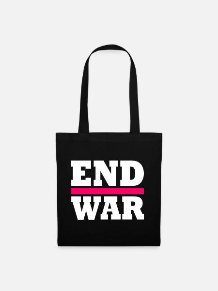 End war - Stoffbeutel - Schwarz