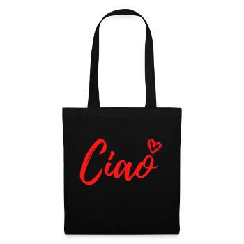 Ciao - Stoffbeutel - Schwarz - Vorne