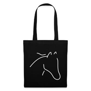Horse minimal - Tote Bag - black - Front