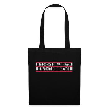 Séance d’entraînement Fitness Motivation Citation - Sac en tissu - noir - Devant
