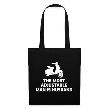 Scooter Rider Scootering Motorcycle Husband Wife - Tote Bag - black - Front