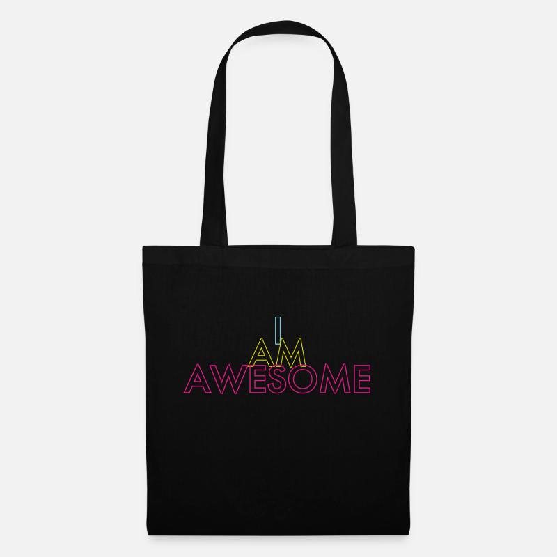 I AM AWESOME - Tote Bag - black