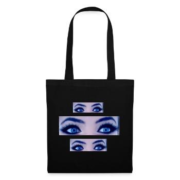 blue eyes - Stoffbeutel - Schwarz - Vorne