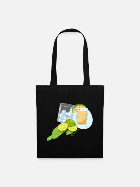 Fruit - Limonaden Design - Stoffbeutel - Schwarz