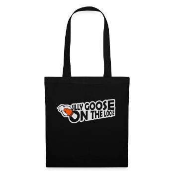 goose on the loose - Stoffbeutel - Schwarz - Vorne