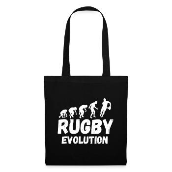 RUGBY, rugby sport, rugby humour - Sac en tissu - noir - Devant