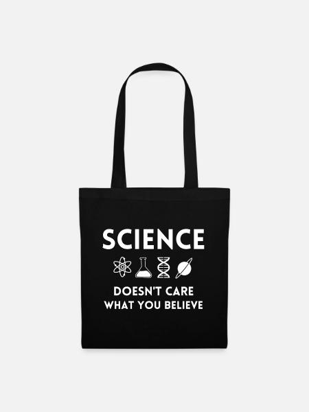 science, fan de science, scientifique - Sac en tissu - noir