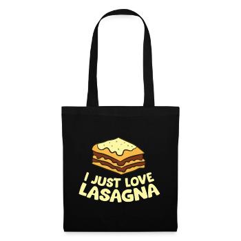Lasagna - I just love Lasagna - Tote Bag - black - Front