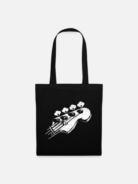 Bassgitarre Bass Gitarre Bassist - Stoffbeutel - Schwarz