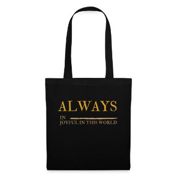 Toujours dans la joie - Sac en tissu - noir - Devant