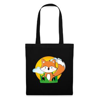 Fox at sunset - Tote Bag - black - Front