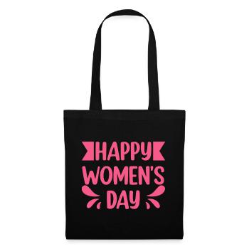 Joyeuse Journée de la Femme - Sac en tissu - noir - Devant