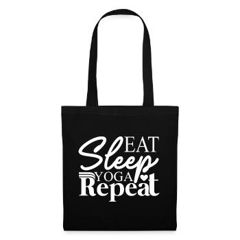 Eat Sleep Yoga Repeat - Tote Bag - black - Front
