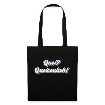 T-shirt Quoicoubeh Design 2023 - Sac en tissu - noir - Devant