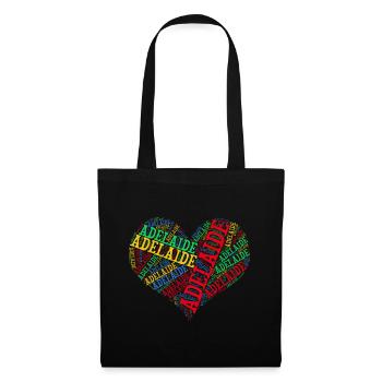 Adelaide T-Shirt Herz T-Shirt Wortwolke - Stoffbeutel - Schwarz - Vorne