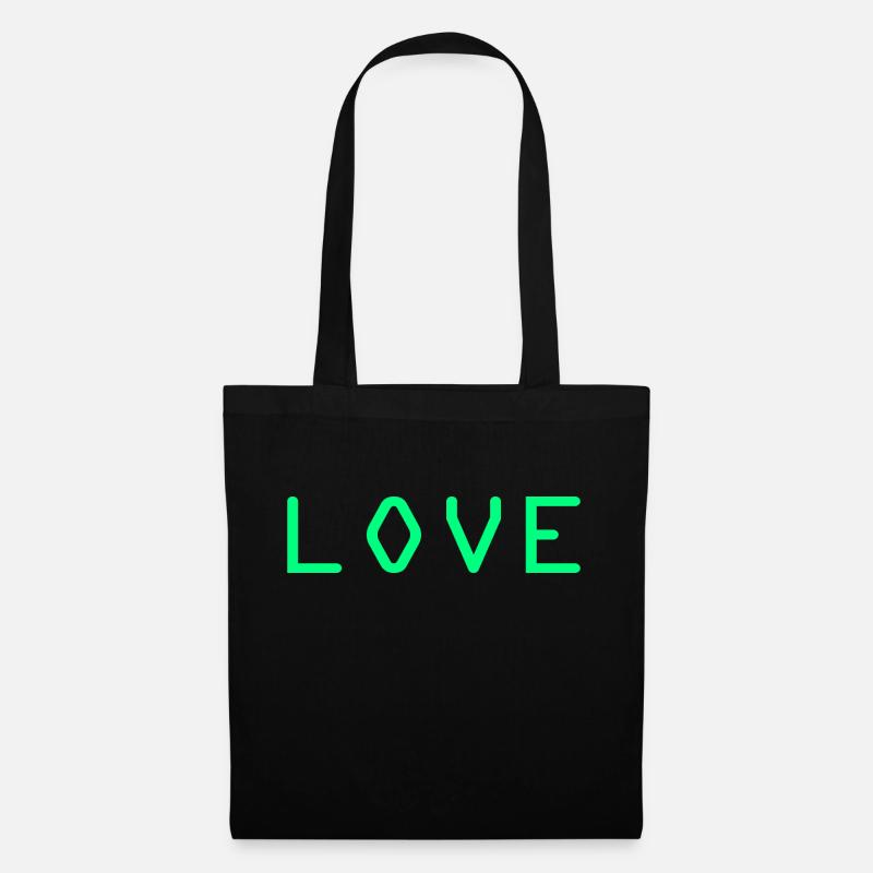 Love - Stoffbeutel - Schwarz