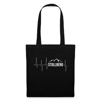 Stollberg Erzgebirge - Stoffbeutel - Schwarz - Vorne