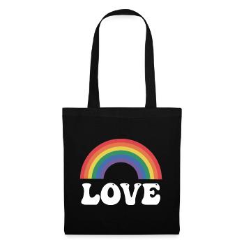 Rainbow Love - Tote Bag - black - Front